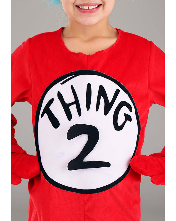 Dr Seuss Thing 1 or 2 Deluxe Kids Costume