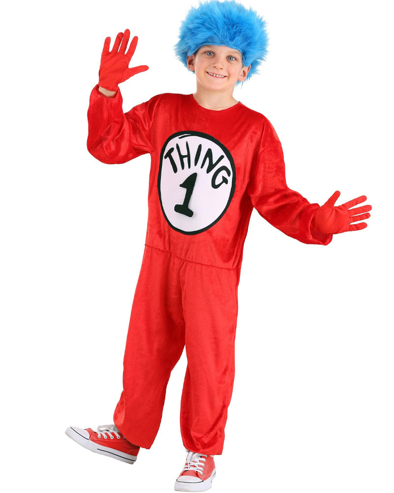 Dr Seuss Thing 1 or 2 Kids Costume
