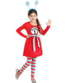 Dr Seuss Thing 1 and 2 Girls Costume