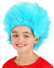 Dr Seuss Thing 1 and 2 Deluxe Plush Blue Kids Wig