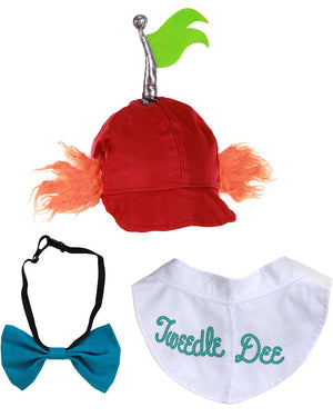 Alice in Wonderland Tweedle Dee and Tweedle Dum Hat and Collar