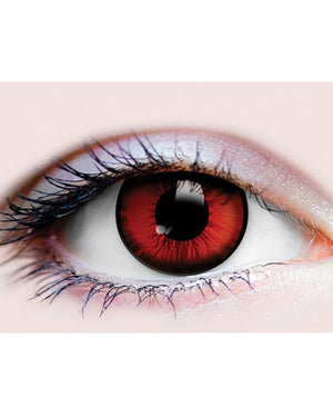 Dracula Primal 14mm Red and Black Contact Lenses