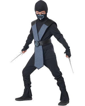 Dragon Master Blue Ninja Boys Costume