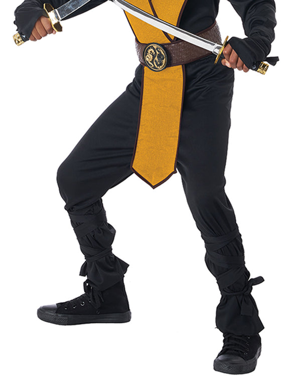 Dragon Master Yellow Ninja Boys Costume