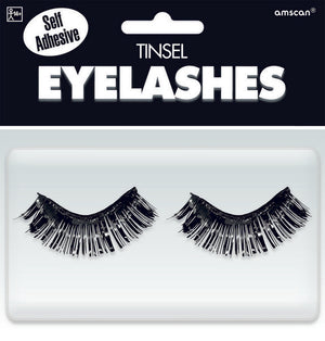 Team Spirit Tinsel Eyelashes Black