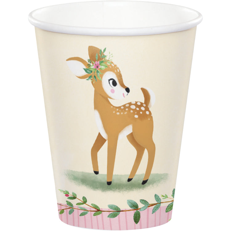 Deer Little One Cups Paper 266ml Pack of 8