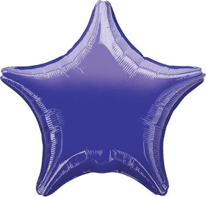 45cm Standard Star XL Metallic Purple Balloon