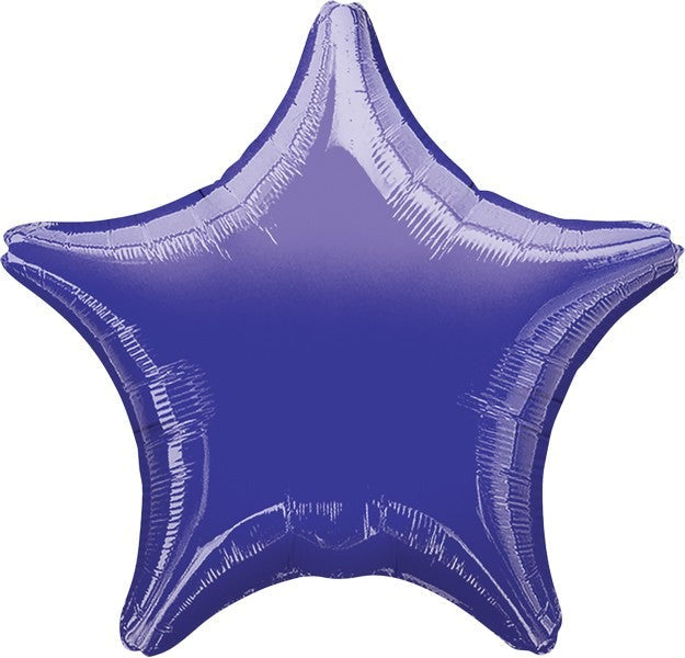 45cm Standard Star XL Metallic Purple Balloon