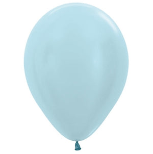Sempertex 12cm Satin Pearl Blue Latex Balloons 440 Pack of 50