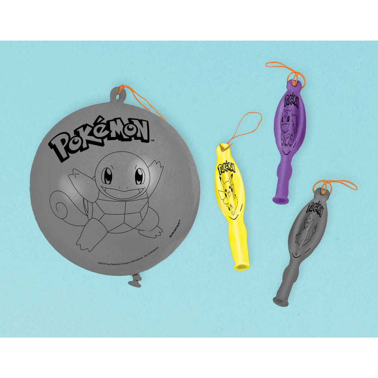Pokemon Classic Punch Balloons Pack of 4
