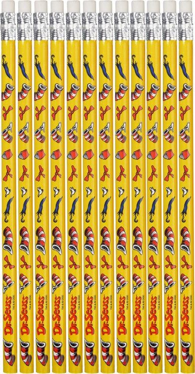 Dr Seuss Pencil Value Pack of 12