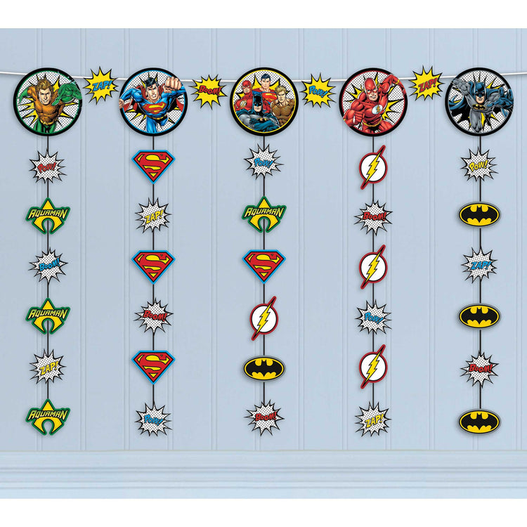 Justice League Heroes Unite Hanging String Decorations