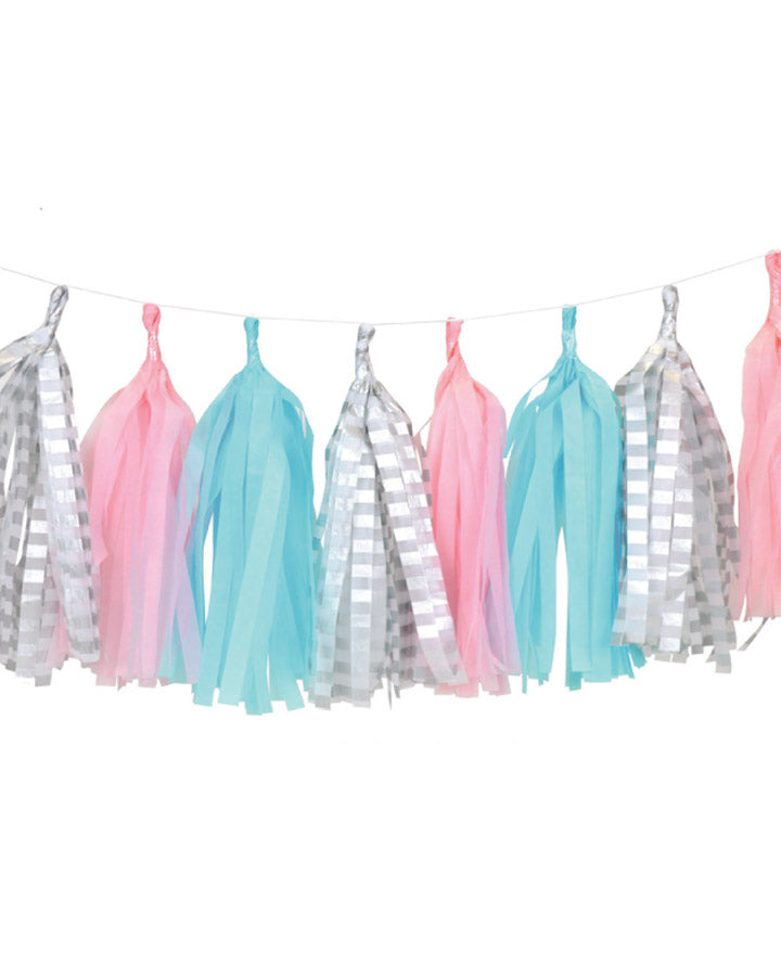 Marble Party Tassel Garland
