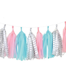 Marble Party Tassel Garland