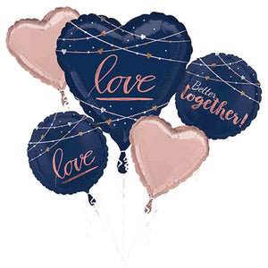 Bouquet Navy Wedding Love, Better Together P75 Pack of 5