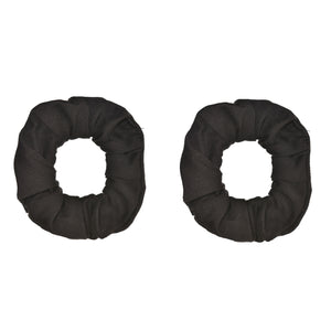 Team Spirit Hair Scrunchies Black Pack of 2
