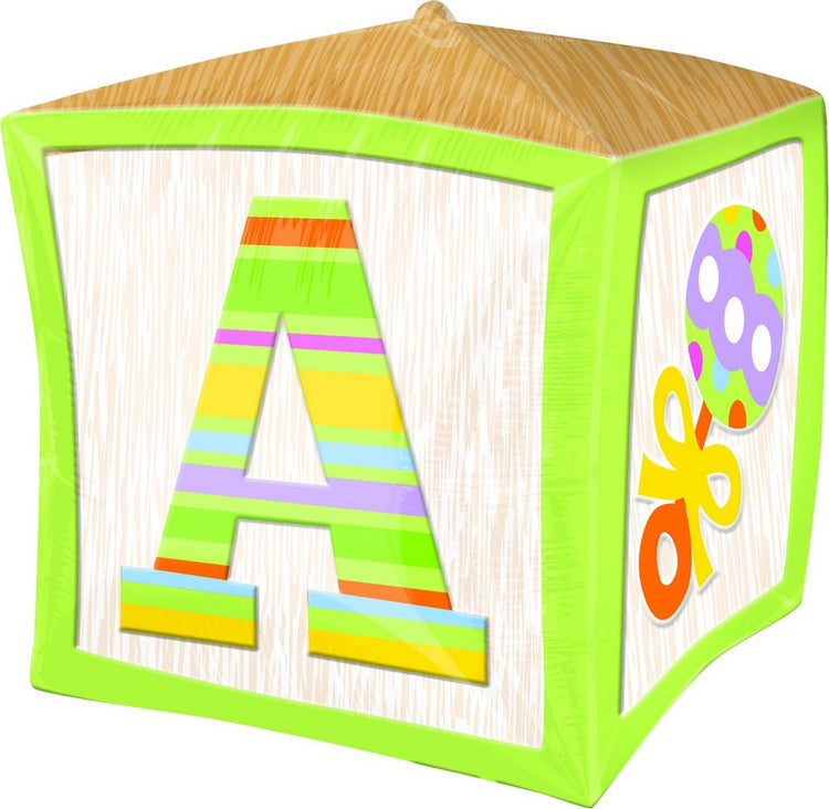 UltraShape Cubez Baby Block Balloon