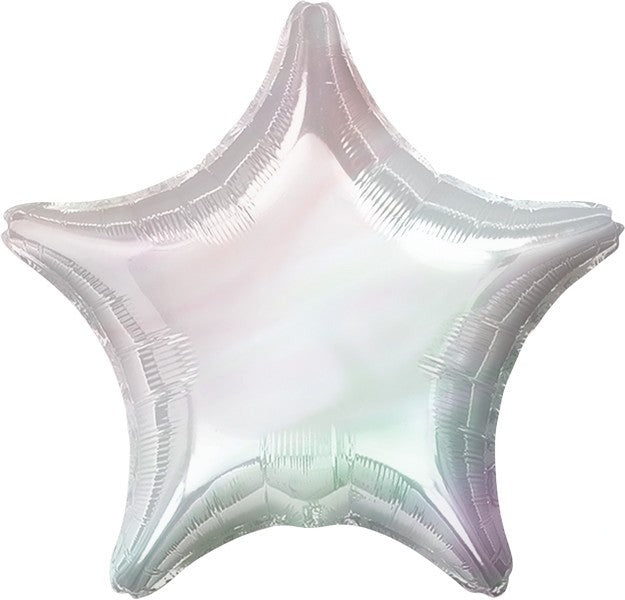 45cm Standard Holographic Star Iridescent Star Balloon