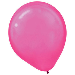 Latex Balloons Pearl 30cm 72CT Bright Pink Pack of 72