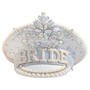 Hen Weekend Rhinestone & Pearl Embellished Bride Hen Party Hat
