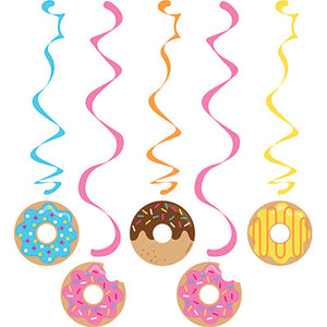 Donut Time Hanging Decorations Pack of 5