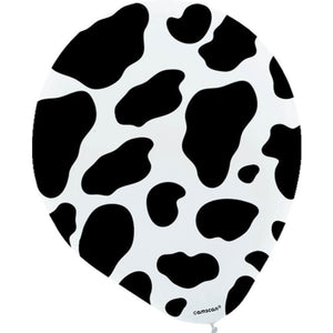 Cow Print 30cm Latex Balloons Pack of 6