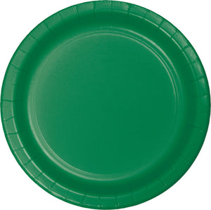 Emerald Green Round Paper Plate 22cm Pack of 24