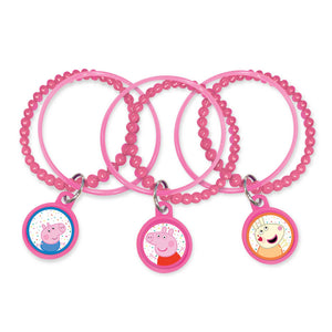 Peppa Pig Confetti Party Charm Bracelets Pack of 8