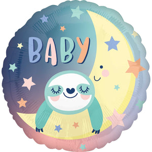 45cm Standard HX Baby Sloth Balloon