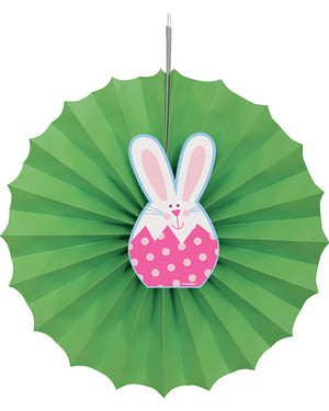 Easter Bunny Paper Fan Decoration 30cm