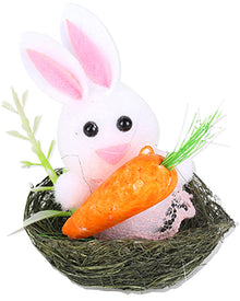 Easter Bunny with Carrot Decoration
