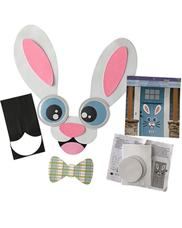 Easter Bunny With Goggly Eyes Door Decoration
