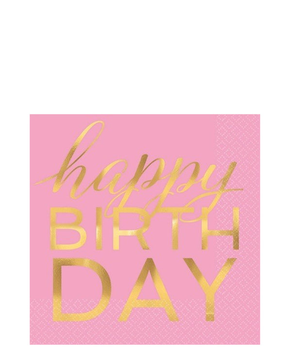 Eat Drink and Be Happy Lunch Napkins Pack of 16