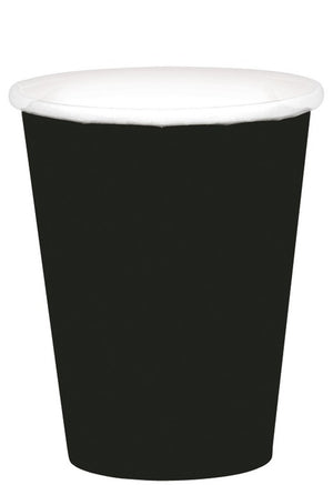 Jet Black 266ml Paper Cups Pack of 20
