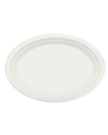 Eco Sugar Cane White Oval Platters Pack of 24