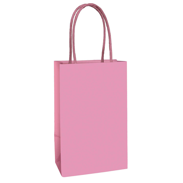 Large Paper Treat Bags New Pink Pack of 12