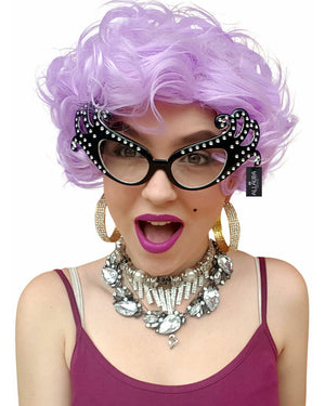 Edna Inspired Purple Costume Wig