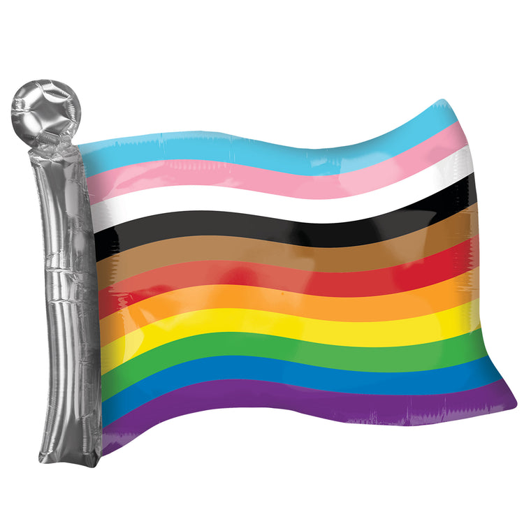 SuperShape XL LGBTQ Rainbow Flag Balloon