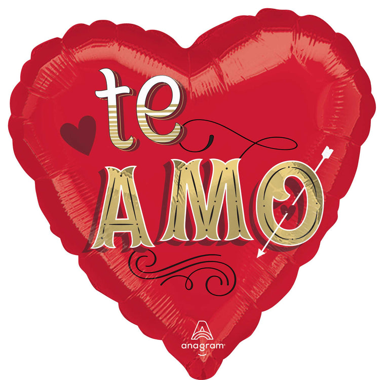Jumbo Shape XL Just My Type Te Amo Balloon