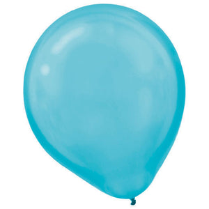 Latex Balloons Pearl 30cm 72CT Caribbean Blue Pack of 72