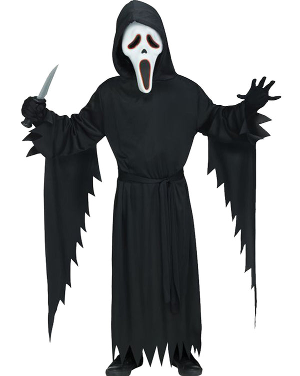 Electroluminescence Scream Ghost Face Boys Costume