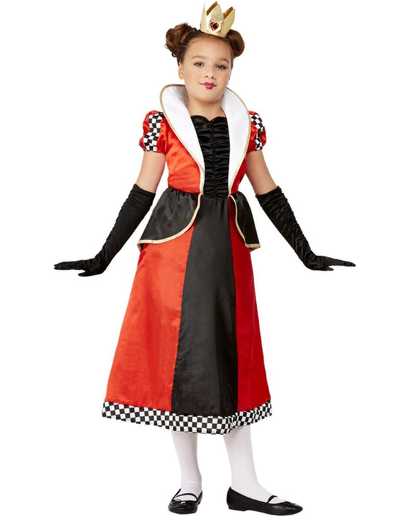Elegant Queen of Hearts Girls Costume