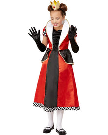 Elegant Queen of Hearts Girls Costume