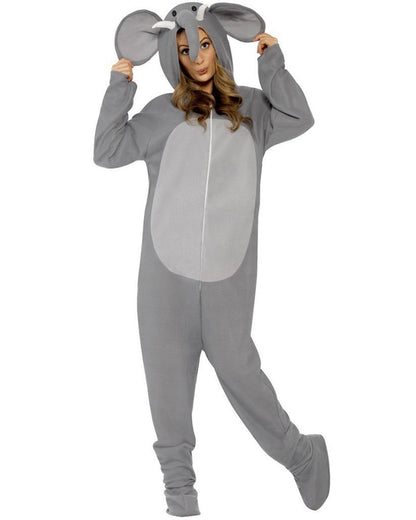 Elephant Hooded Adult Costume
