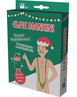 Elf Mankini Mens Christmas Costume