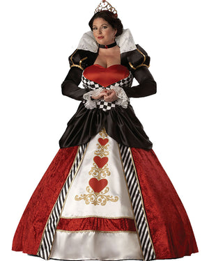 Elite Queen of Hearts Deluxe Womens Plus Size Costume