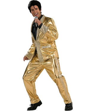 Elvis Gold Suit Collectors Edition Mens Costume