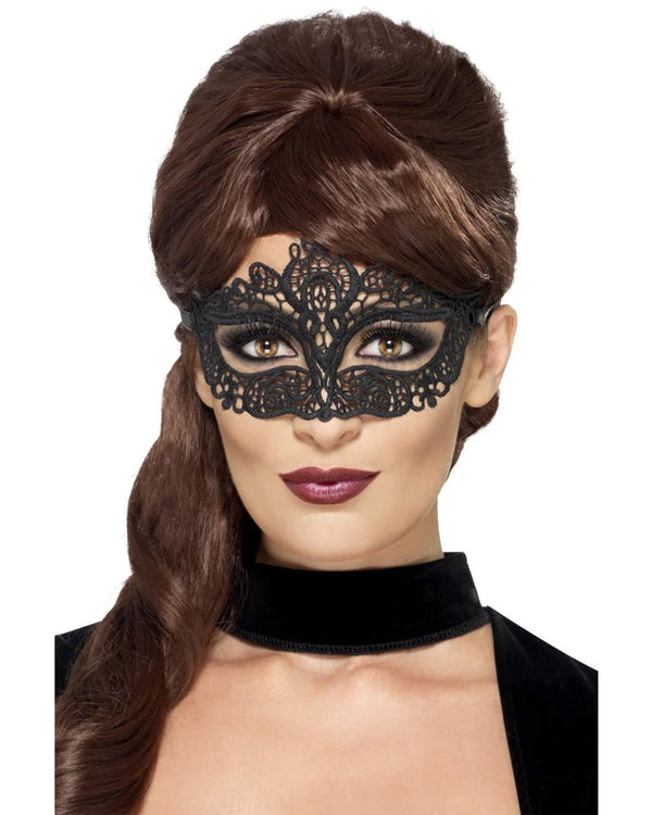 Embroidered Lace Filigree Eyemask