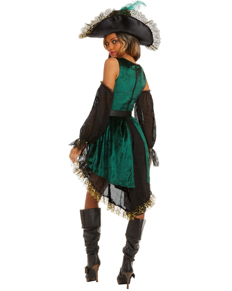 Emerald Pirate Womens Costume