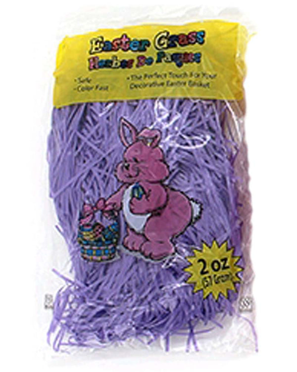 Purple Plastic Easter Grass
